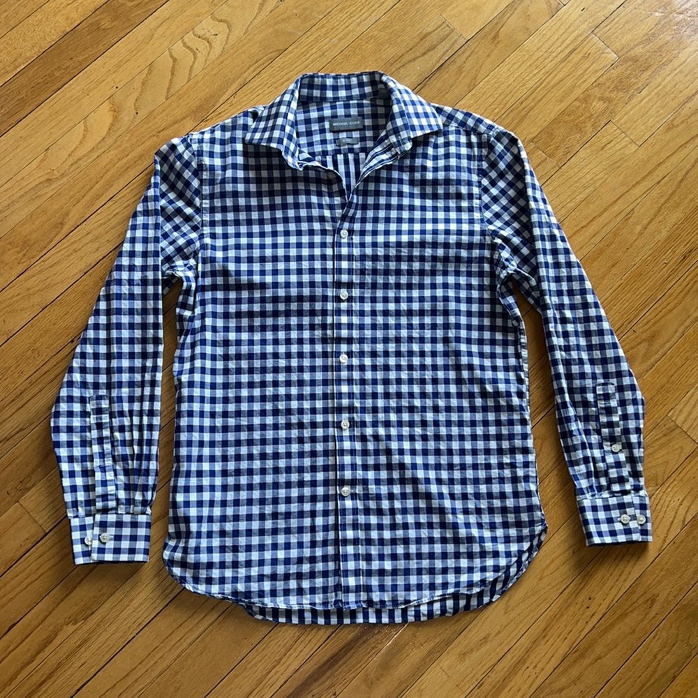 Michael Kors mens long sleeve button down